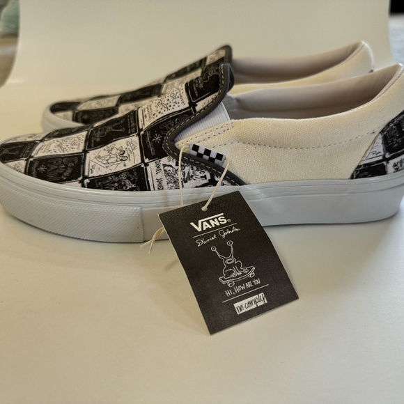Vans Daniel Johnston Raven Skate Slip-On Men's 9.5 Limited Edition - Picture 1 of 10